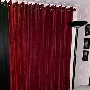 Maroon Drapes Thermal Lined-- 2 panels per set